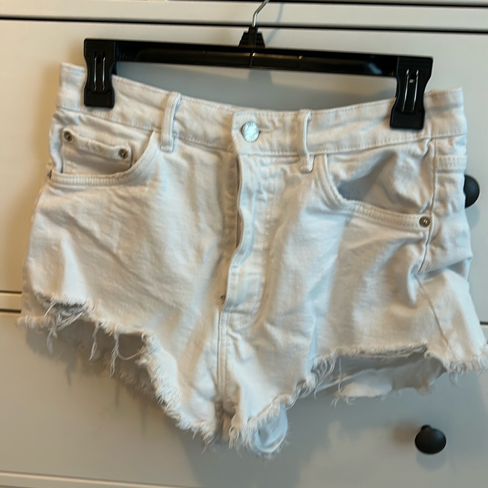 White denim Jean shorts